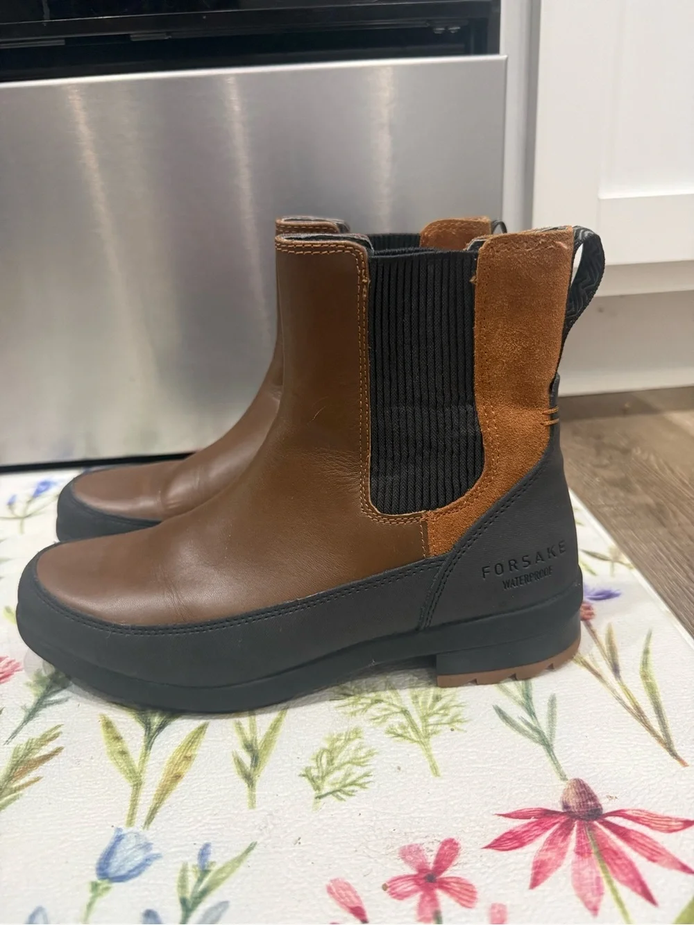 Forsake Sofia Chelsea Women's Two-Tone Brown & Black Chelsea Boot